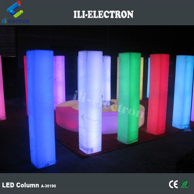 PE Columnas de bodas decorativas iluminadas de plástico columnas de bodas iluminadas