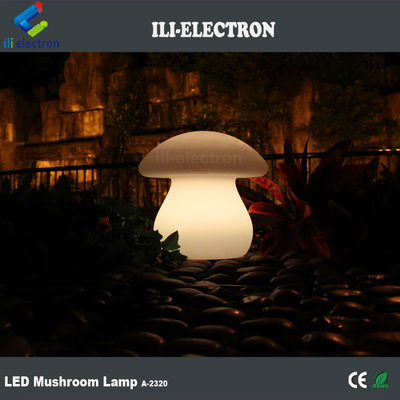 lámpara de mesa iluminada de plástico PE en forma de hongo