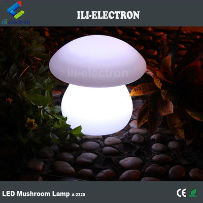 lámpara de mesa iluminada de plástico PE en forma de hongo