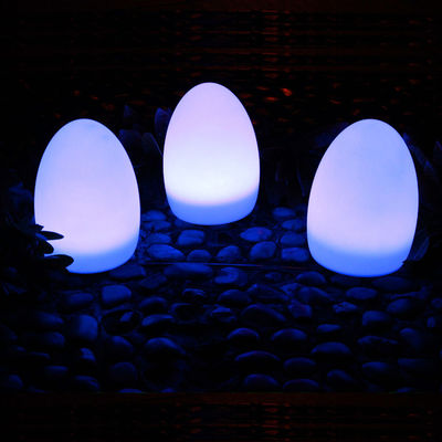 Lámparas LED en forma de huevo de plástico con batería de litio recargable