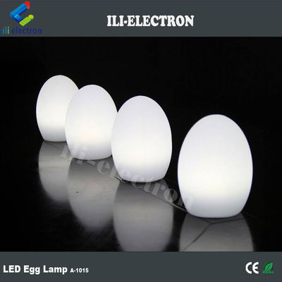 Lámparas LED en forma de huevo de plástico con batería de litio recargable