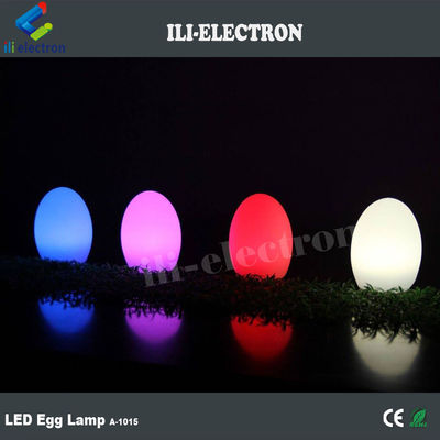 Lámparas LED en forma de huevo de plástico con batería de litio recargable