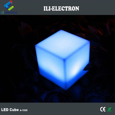 Control remoto a prueba de agua colorido de plástico led cubo de luz