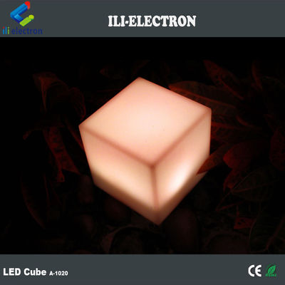 Control remoto a prueba de agua colorido de plástico led cubo de luz