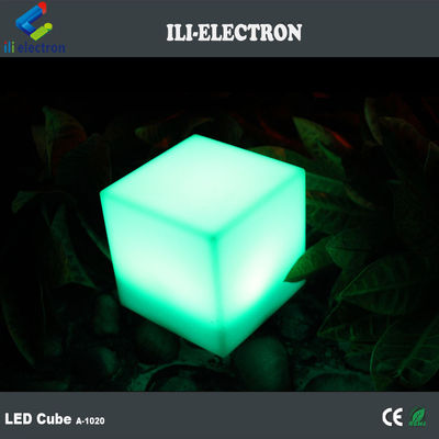 Control remoto a prueba de agua colorido de plástico led cubo de luz