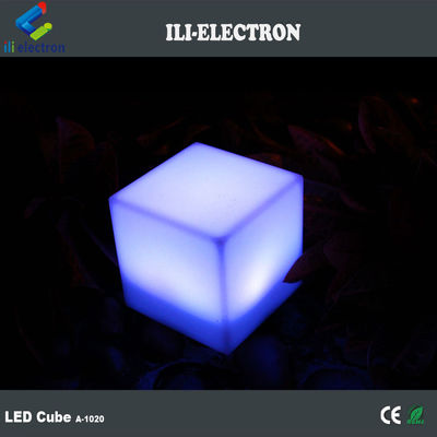 Control remoto a prueba de agua colorido de plástico led cubo de luz