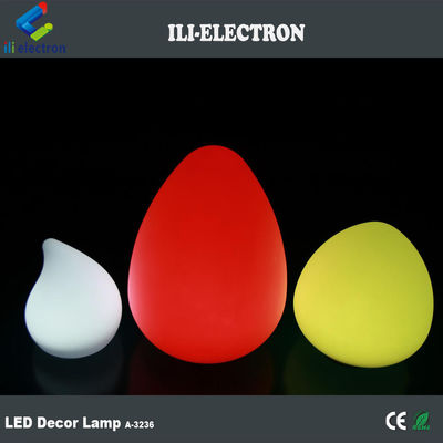 Lámparas LED de plástico en forma de huevo al aire libre 4400mah con estilo de gota de agua