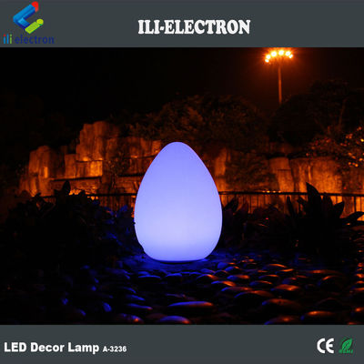 Lámparas LED de plástico en forma de huevo al aire libre 4400mah con estilo de gota de agua