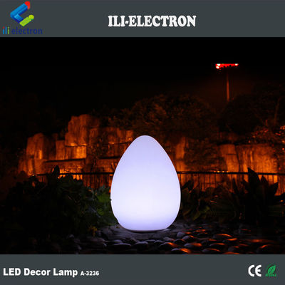 Lámparas LED de plástico en forma de huevo al aire libre 4400mah con estilo de gota de agua