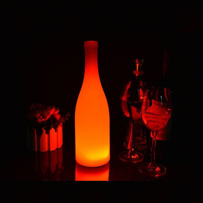 lámparas de plástico iluminadas de forma de botella