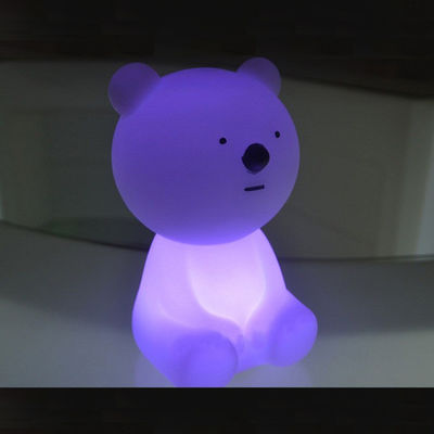 Lámpara de mesa de plástico con forma de oso y animal