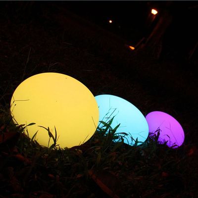 exterior con luz de bola mágica de plástico