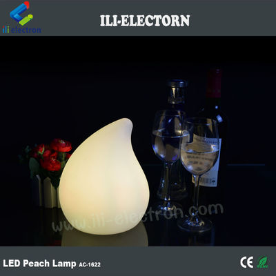 Lámparas de mesa de forma de durazno iluminadas con cambio de color