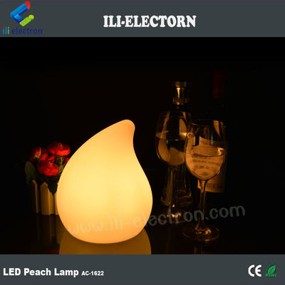 Lámparas de mesa de forma de durazno iluminadas con cambio de color