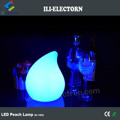 Lámparas de mesa de forma de durazno iluminadas con cambio de color