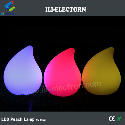 Lámparas de mesa de forma de durazno iluminadas con cambio de color