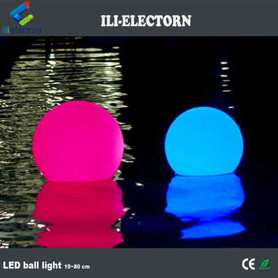 luz de bola de brillo a prueba de agua de colores