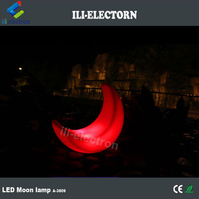 lámpara decorativa iluminada en forma de luna para patio