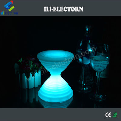 Lámpara de mesa LED de plástico en forma de reloj de arena