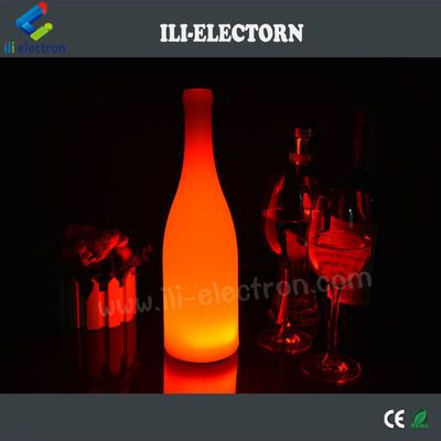 Lámparas de mesa de botellas de vino iluminadas de plástico para hotel / café / club / bar