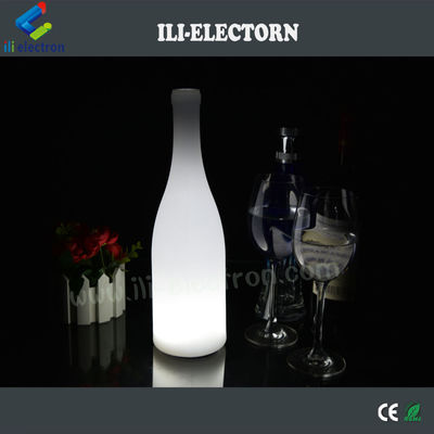 Lámparas de mesa de botellas de vino iluminadas de plástico para hotel / café / club / bar