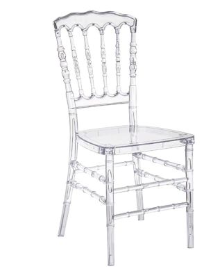 Silla de banquete de acrílico nórdico -Silla de cristal de plástico transparente para bodas -Silla de comedor de acrílico