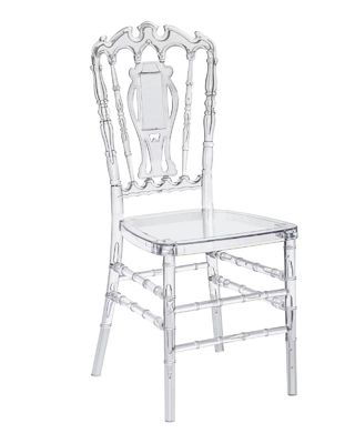 Silla de banquete de acrílico nórdico -Silla de cristal de plástico transparente para bodas -Silla de comedor de acrílico