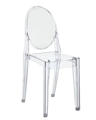 Silla de banquete de acrílico nórdico -Silla de cristal de plástico transparente para bodas -Silla de comedor de acrílico