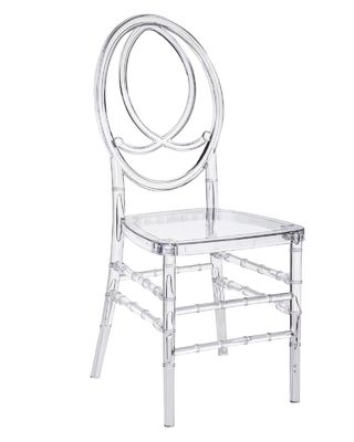Silla de banquete de acrílico nórdico -Silla de cristal de plástico transparente para bodas -Silla de comedor de acrílico
