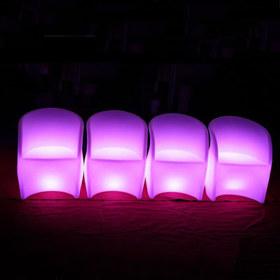 Muebles al aire libre con forma de flor para eventos luminosos sillas de club nocturno