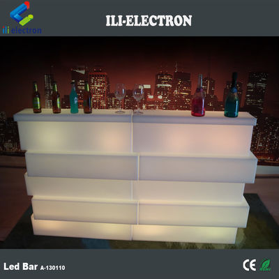 Tabla de barra móvil de plástico LED 16 colores resistente al agua