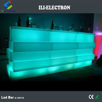 Tabla de barra móvil de plástico LED 16 colores resistente al agua
