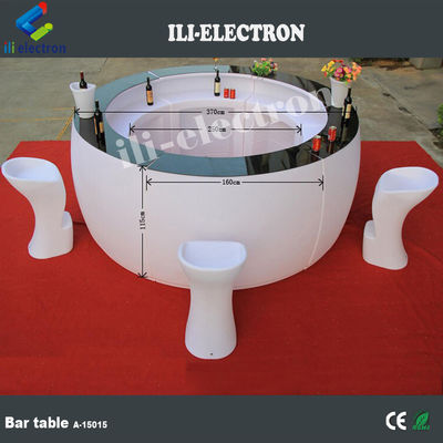 Comerciante de barras LED luminosas Contador de material plástico PE 16 colores cambiantes