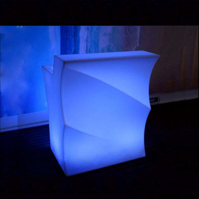 Tabla de bar con LED portátil de plástico recargable