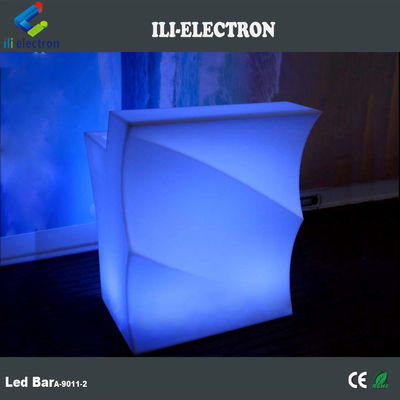 Forma de onda LED luminosa Bar Contador, luz al aire libre de la mesa de la barra a prueba de agua