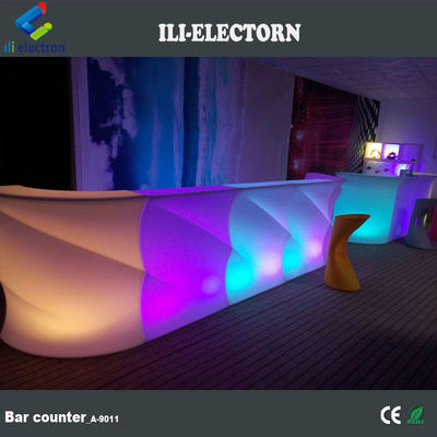 Conjunto de mesa de bar de forma de onda brillante