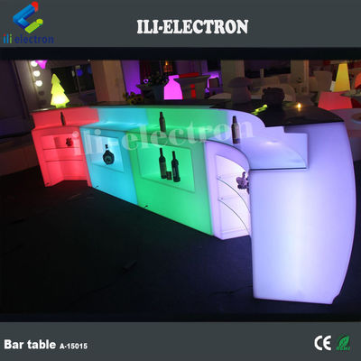 Comerciante de plástico moderno restaurante LED mesa de bar CE ROHS UL