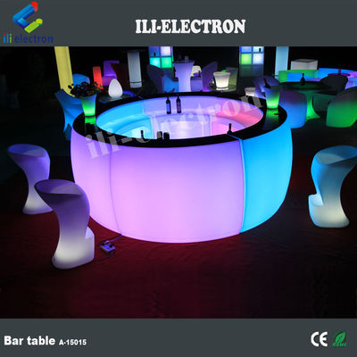Comerciante de plástico moderno restaurante LED mesa de bar CE ROHS UL