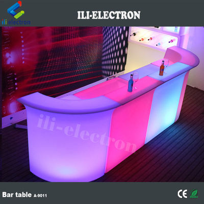 Contador de bar modernos de LED iluminado con LED Salón / Restaurante de plástico