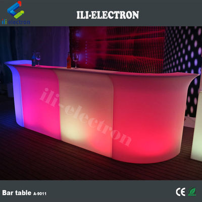 Contador de bar modernos de LED iluminado con LED Salón / Restaurante de plástico