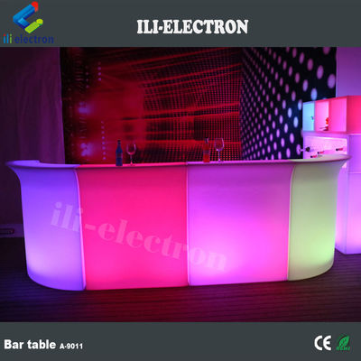 Contador de bar modernos de LED iluminado con LED Salón / Restaurante de plástico