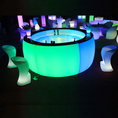 Muebles comerciales de bar de discotecas de plástico redondeado de PE recargable
