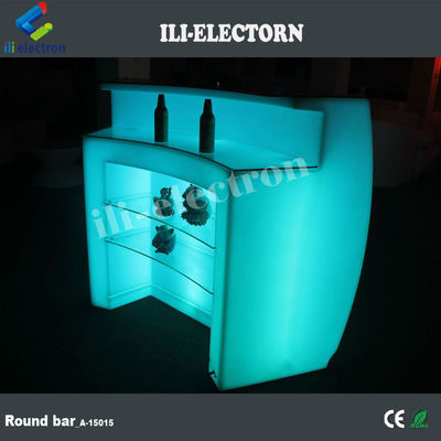 Muebles comerciales de bar de discotecas de plástico redondeado de PE recargable