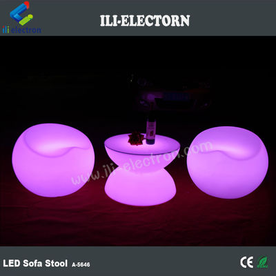 Muebles de salón LED de plástico comercial estilo moderno para eventos