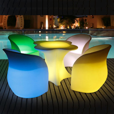 Muebles de luz LED conjunto de muebles de jardín de flores LED