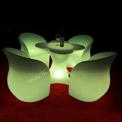 Muebles de luz LED con tablero de vino de flores