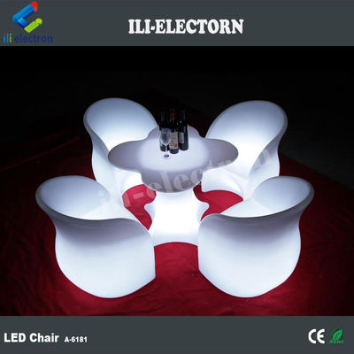 Muebles de luz LED con tablero de vino de flores