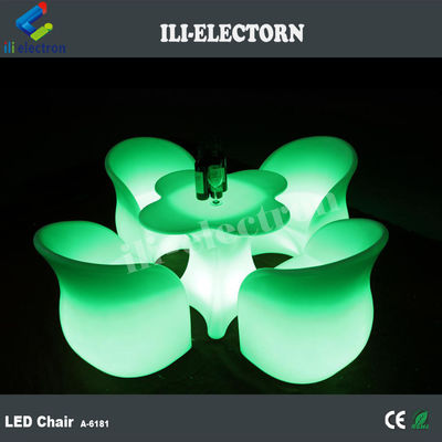 Muebles de luz LED con tablero de vino de flores