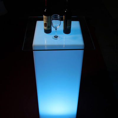 Modernas mesas de muebles de luz LED RGB con batería de litio recargable