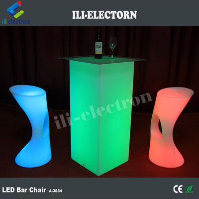 Modernas mesas de muebles de luz LED RGB con batería de litio recargable